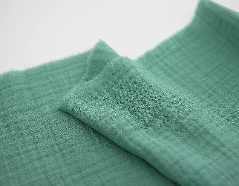 Wrinkled Cotton Double Gauze, Crinkle Gauze, Yoryu Gauze, Solid Cotton Gauze, Korean Fabric - By the Yard /42739 - 180