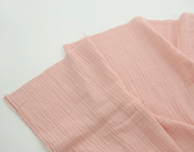 Wrinkled Cotton Double Gauze, Crinkle Gauze, Yoryu Gauze, Solid Cotton Gauze, Korean Fabric - By the Yard /42739 - 180