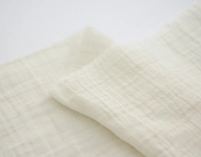 Wrinkled Cotton Double Gauze, Crinkle Gauze, Yoryu Gauze, Solid Cotton Gauze, Korean Fabric - By the Yard /42739 - 180