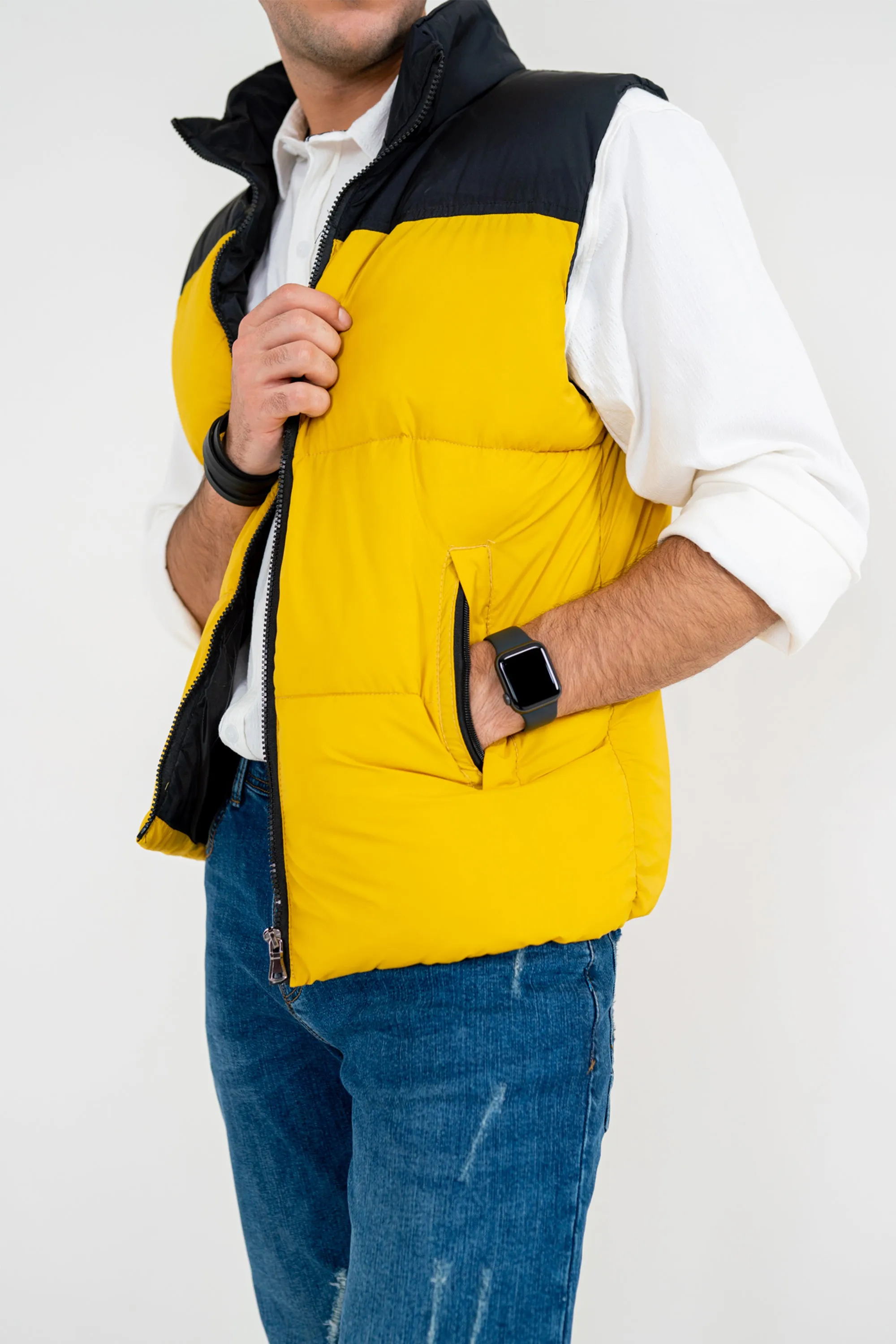 Yellow Down Gilet