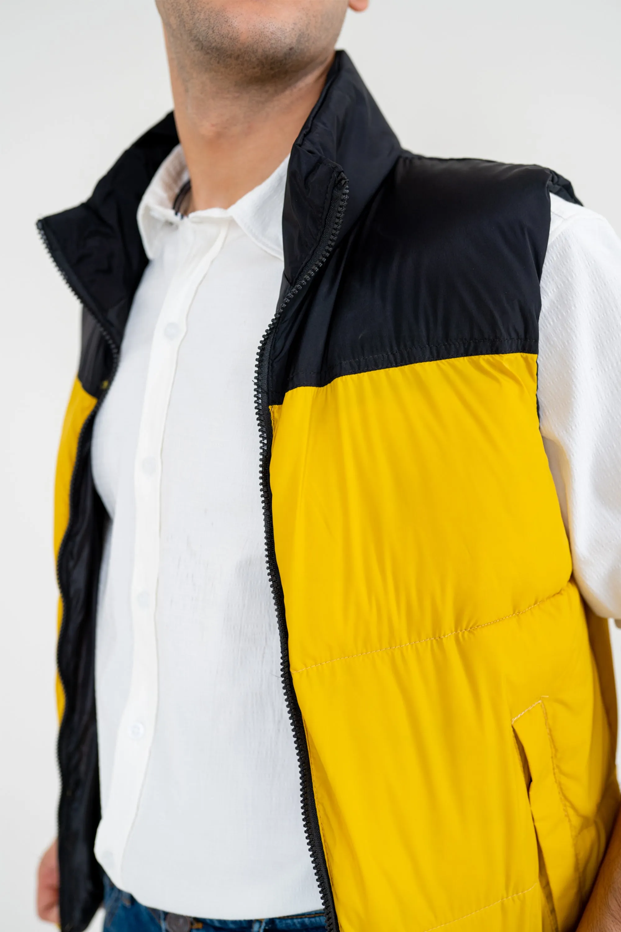 Yellow Down Gilet