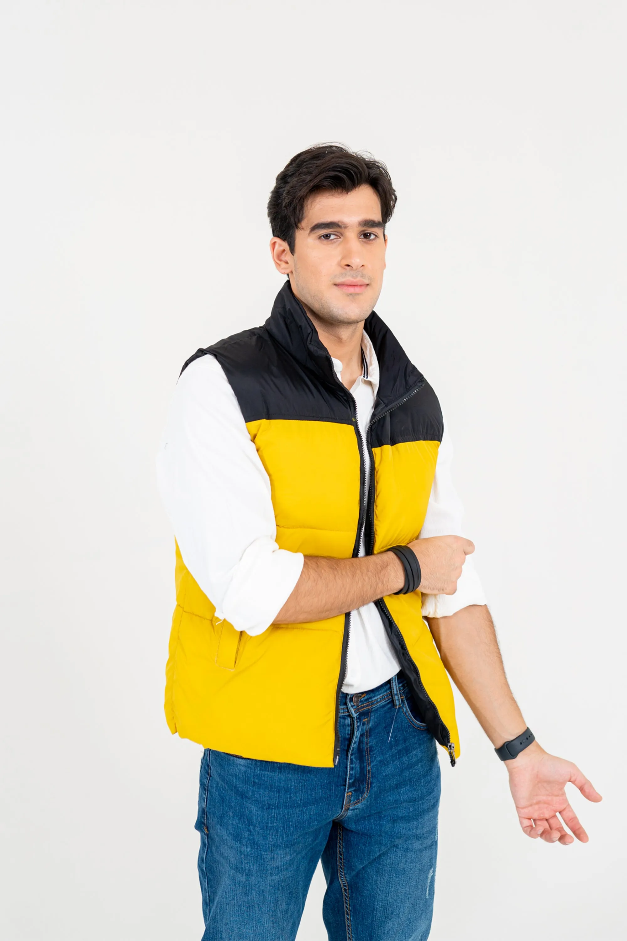 Yellow Down Gilet